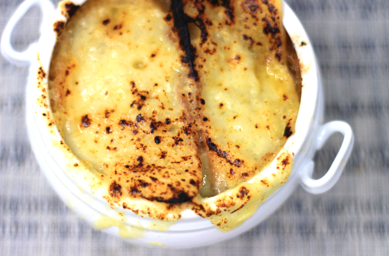 Illustration for article titled Cooking through Anthony Bourdain's Les Halles Cookbook must begin with French onion soup